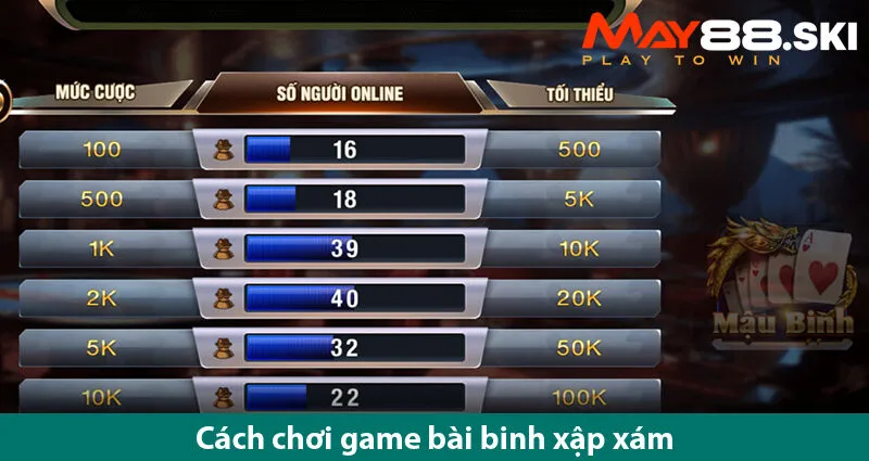 Những điều bạn cần biết để chơi tốt game bài binh xập xám